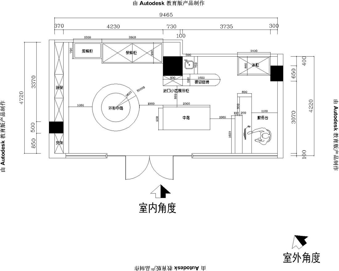 机场免税店平面设计图